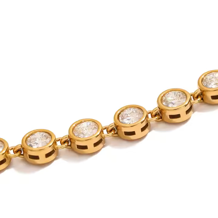 Oval Bezel Tennis Bracelet
