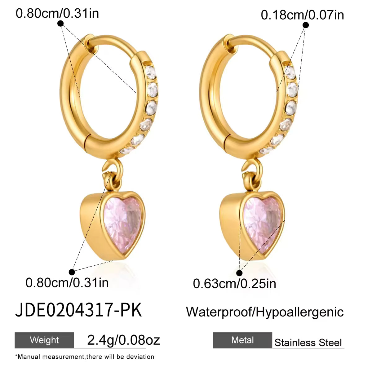 Ruby Heart Drops