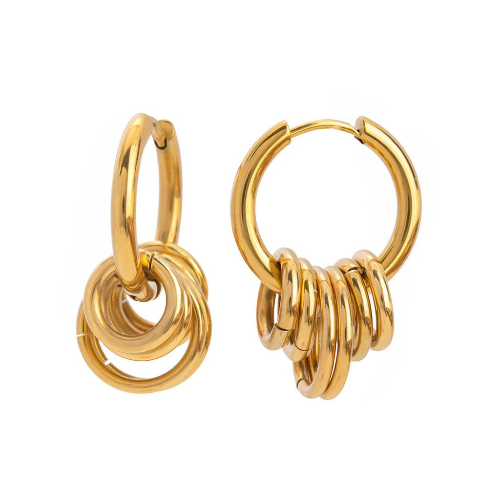 Sienna Charm Hoop Earrings