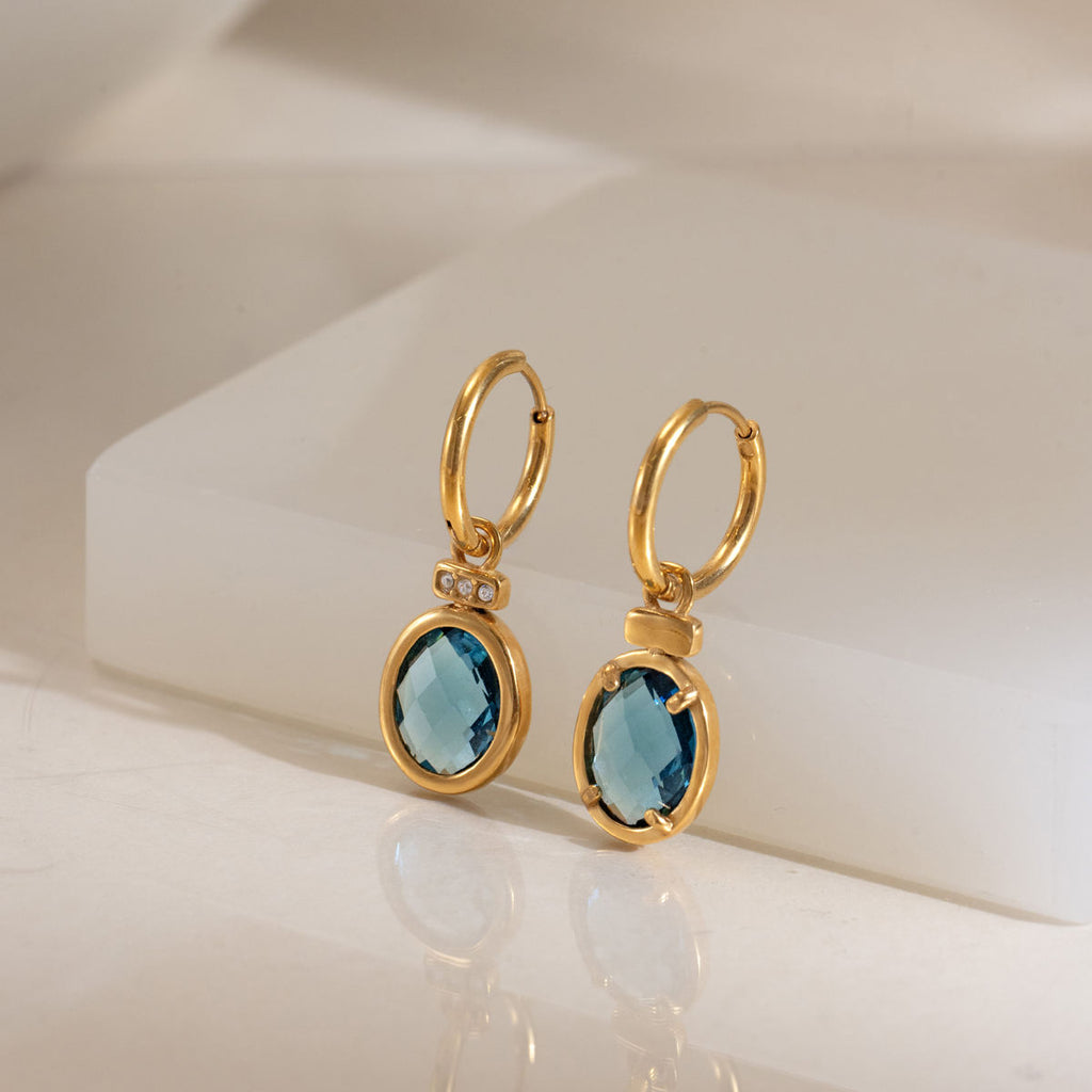 Siena Blue Drop Earrings