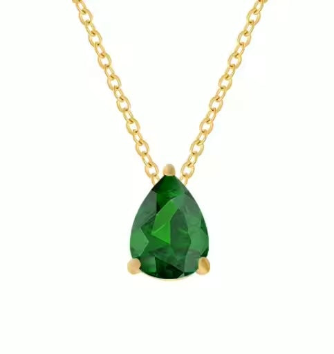 Emerald Pendant Necklace