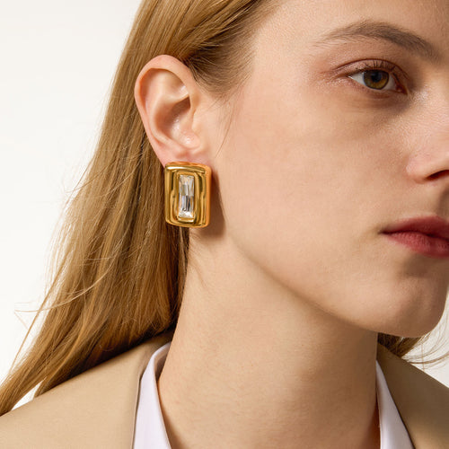 Ivory Baguette Earrings