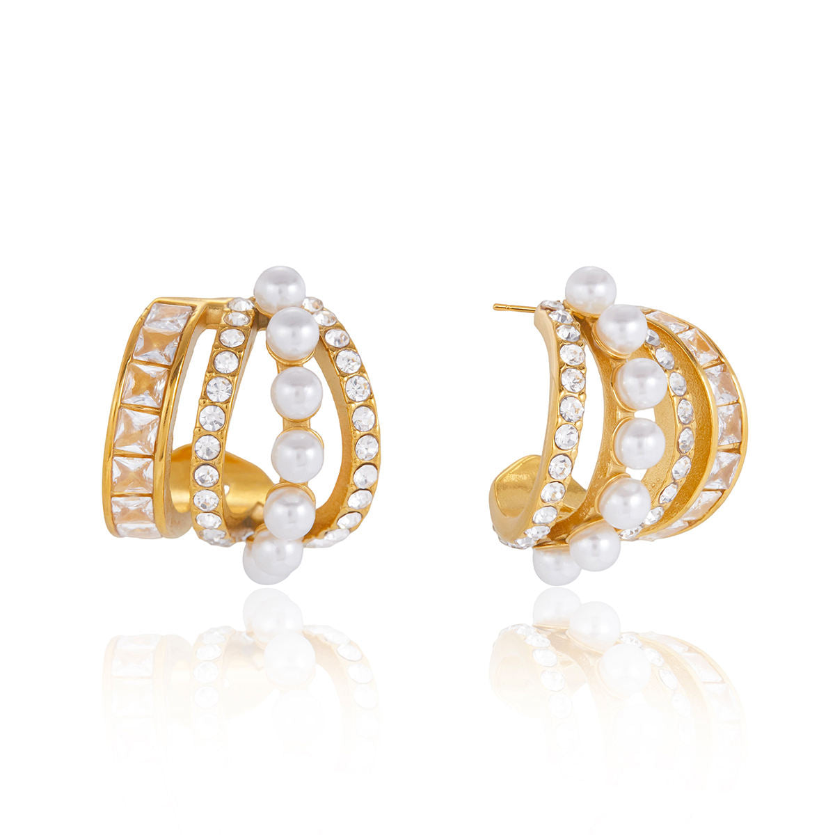 Pearl & Crystal Triple Huggies