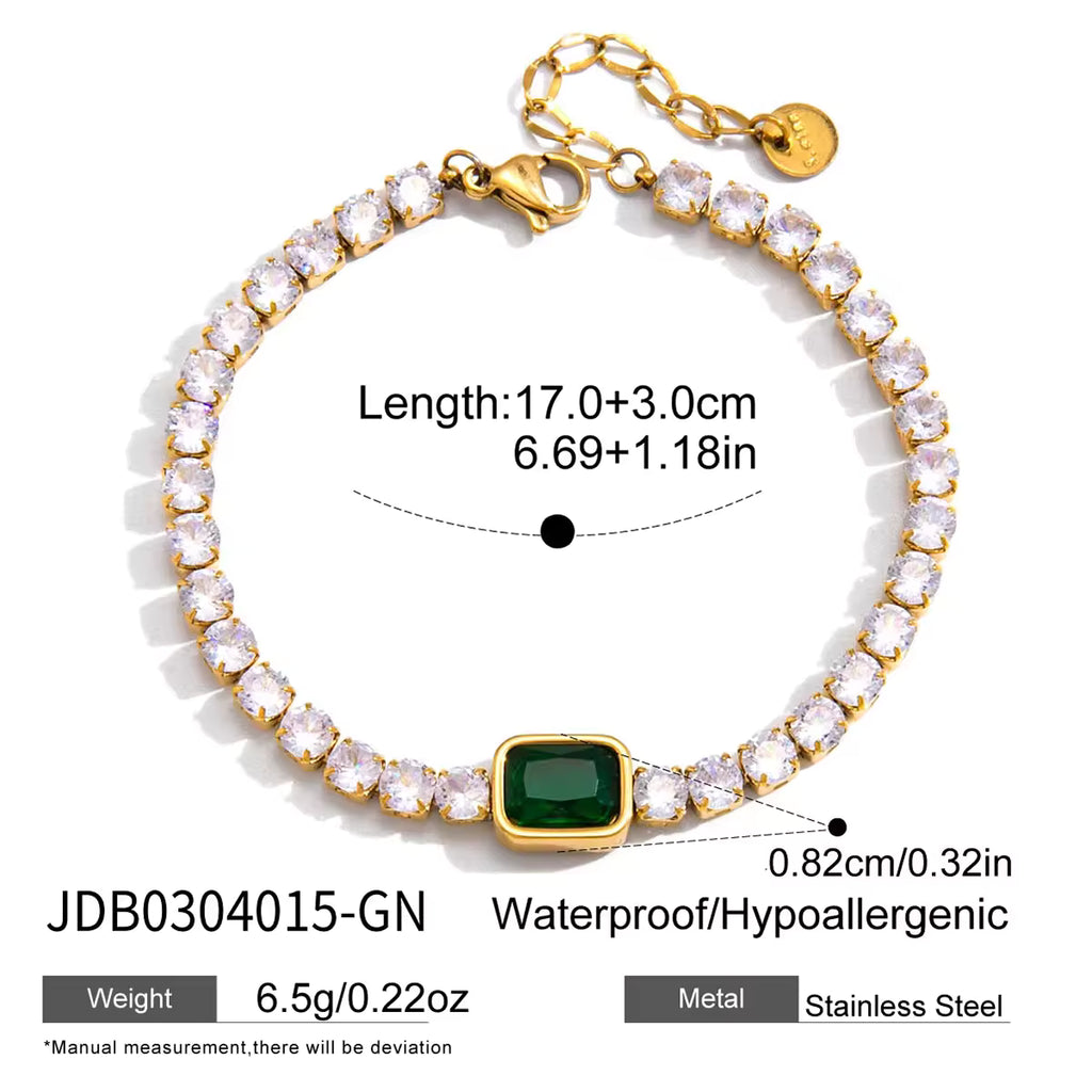 Emerald Tennis Bracelet