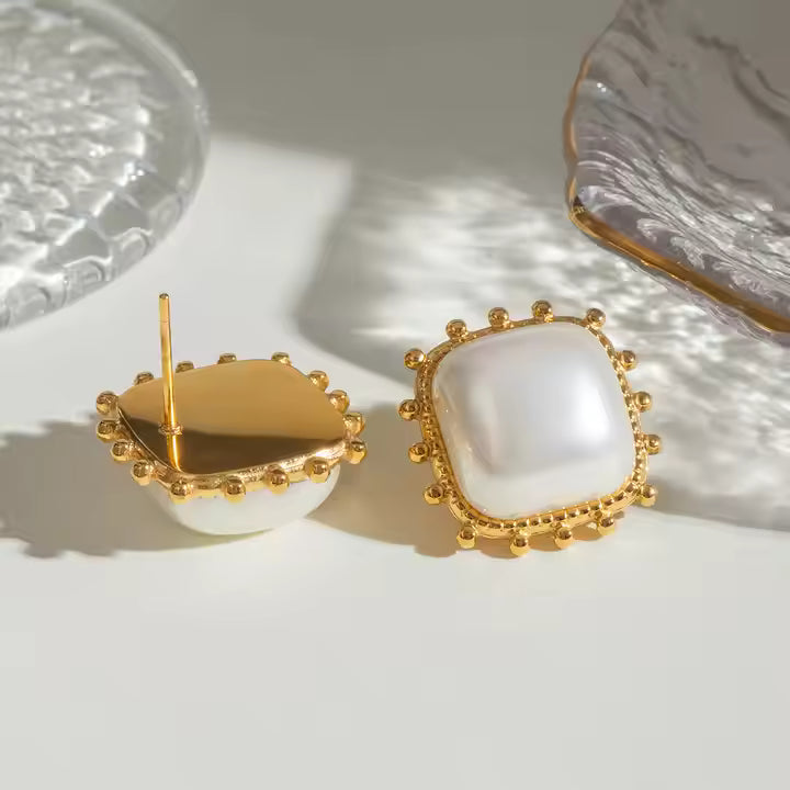 Pearl Stud Earrings