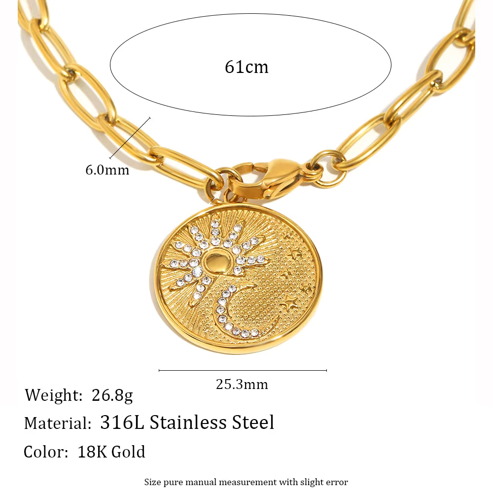 Celeste Medallion Necklace