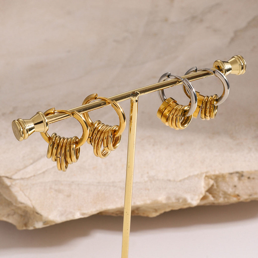Sienna Charm Hoop Earrings