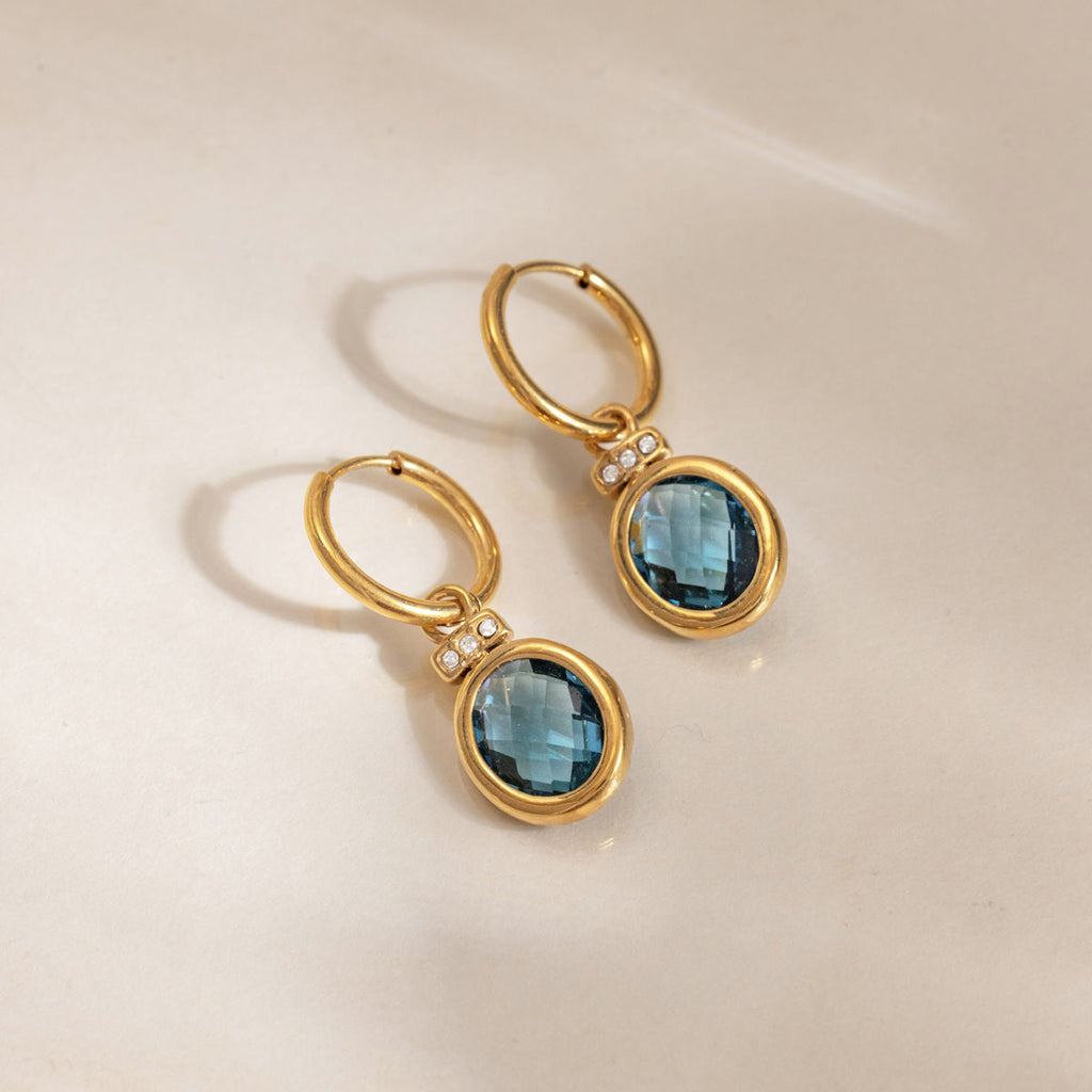 Siena Blue Drop Earrings