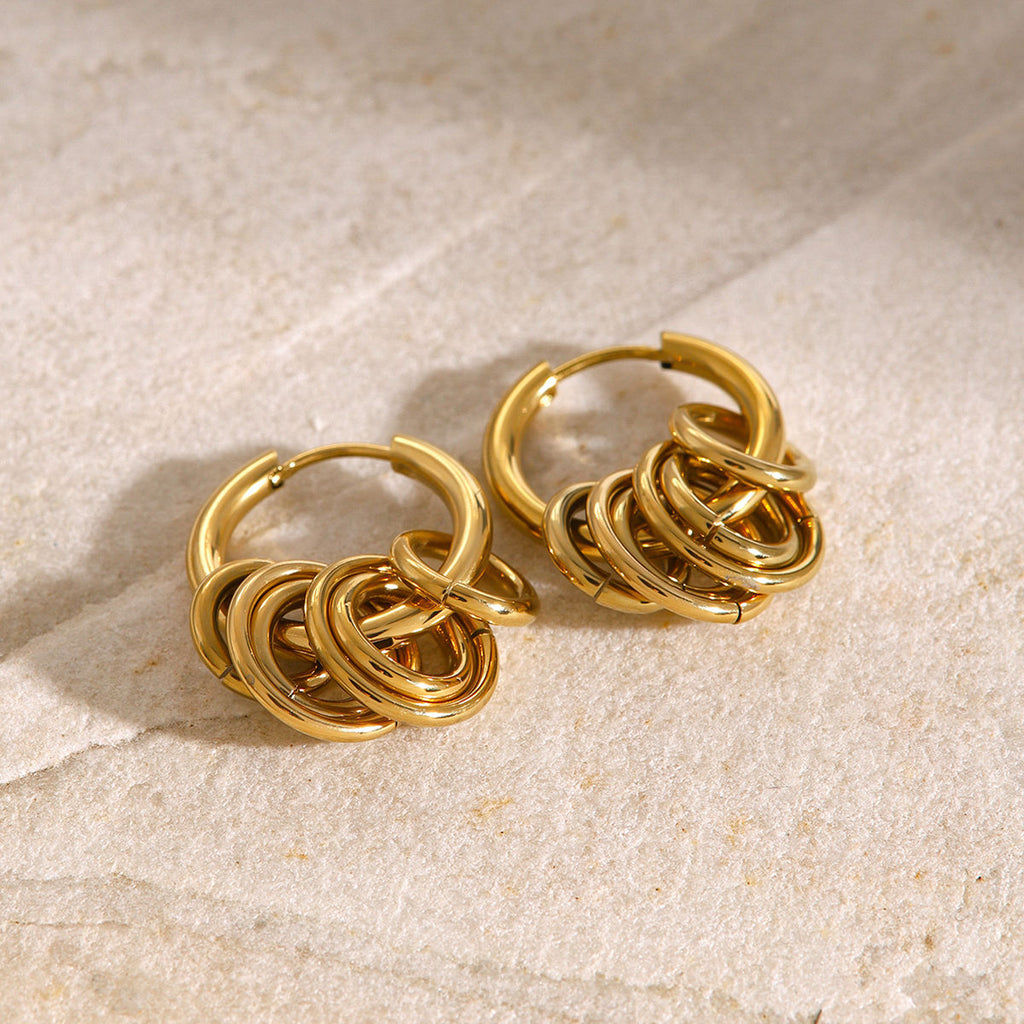 Sienna Charm Hoop Earrings