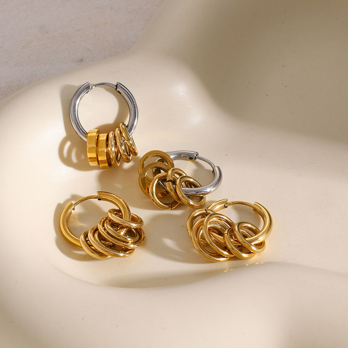 Sienna Charm Hoop Earrings