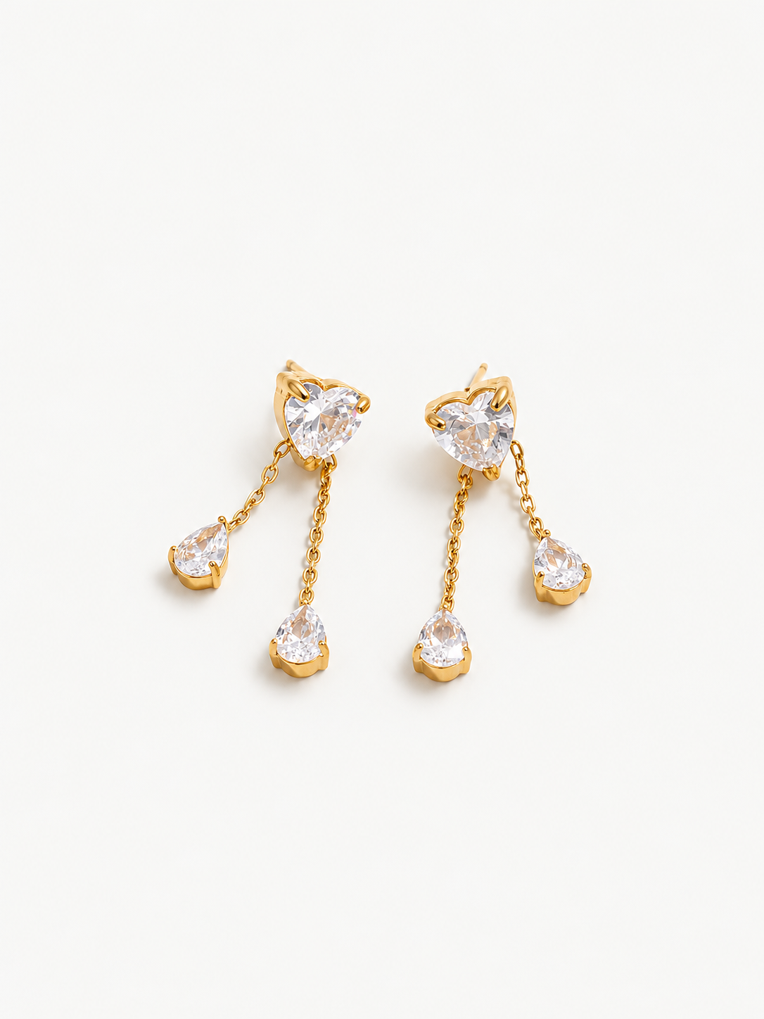 Heart Tassel Earrings
