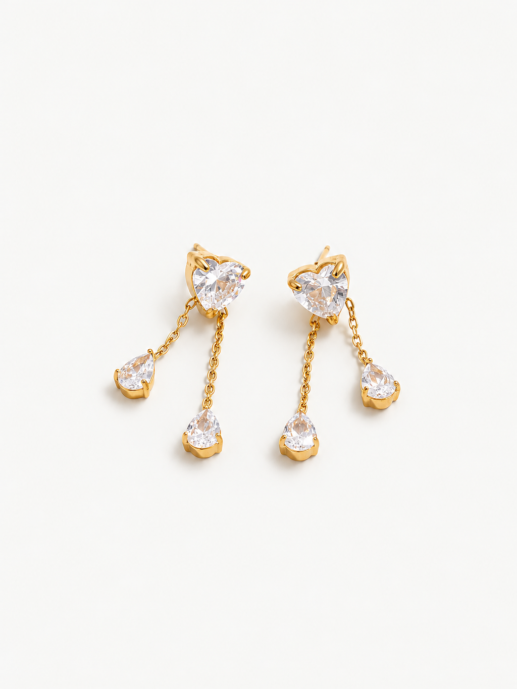 Heart Tassel Earrings