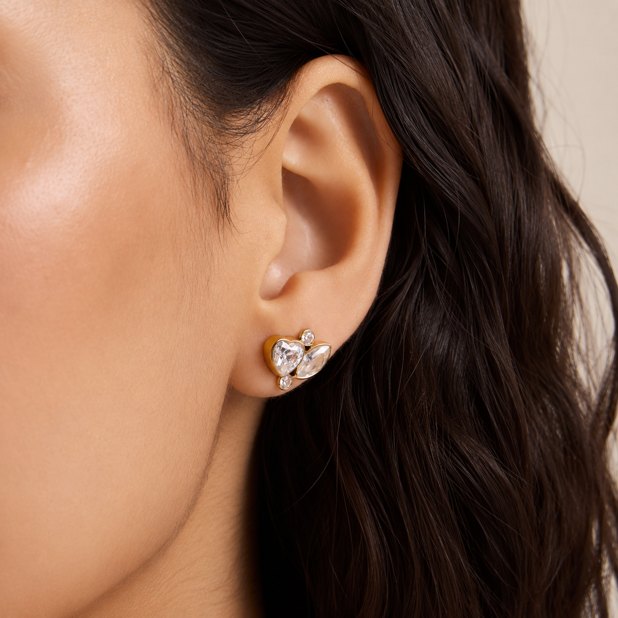 Heart Stud Earring_Shvetah(TM)