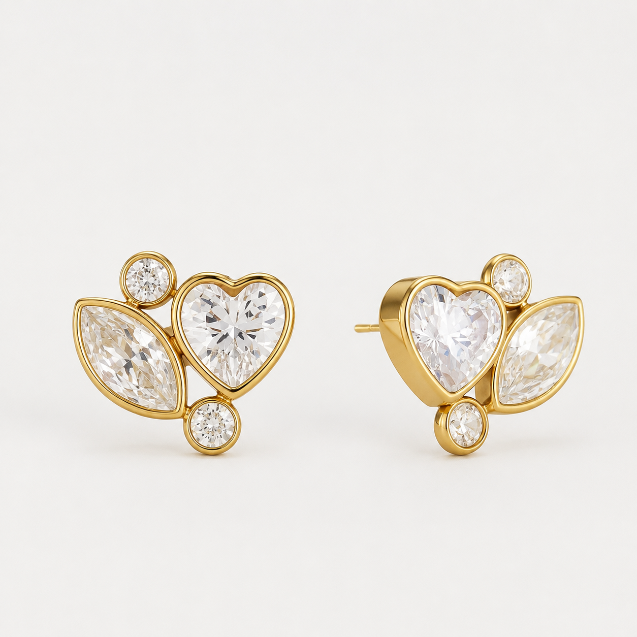 Heart Stud Earring_Shvetah(TM)