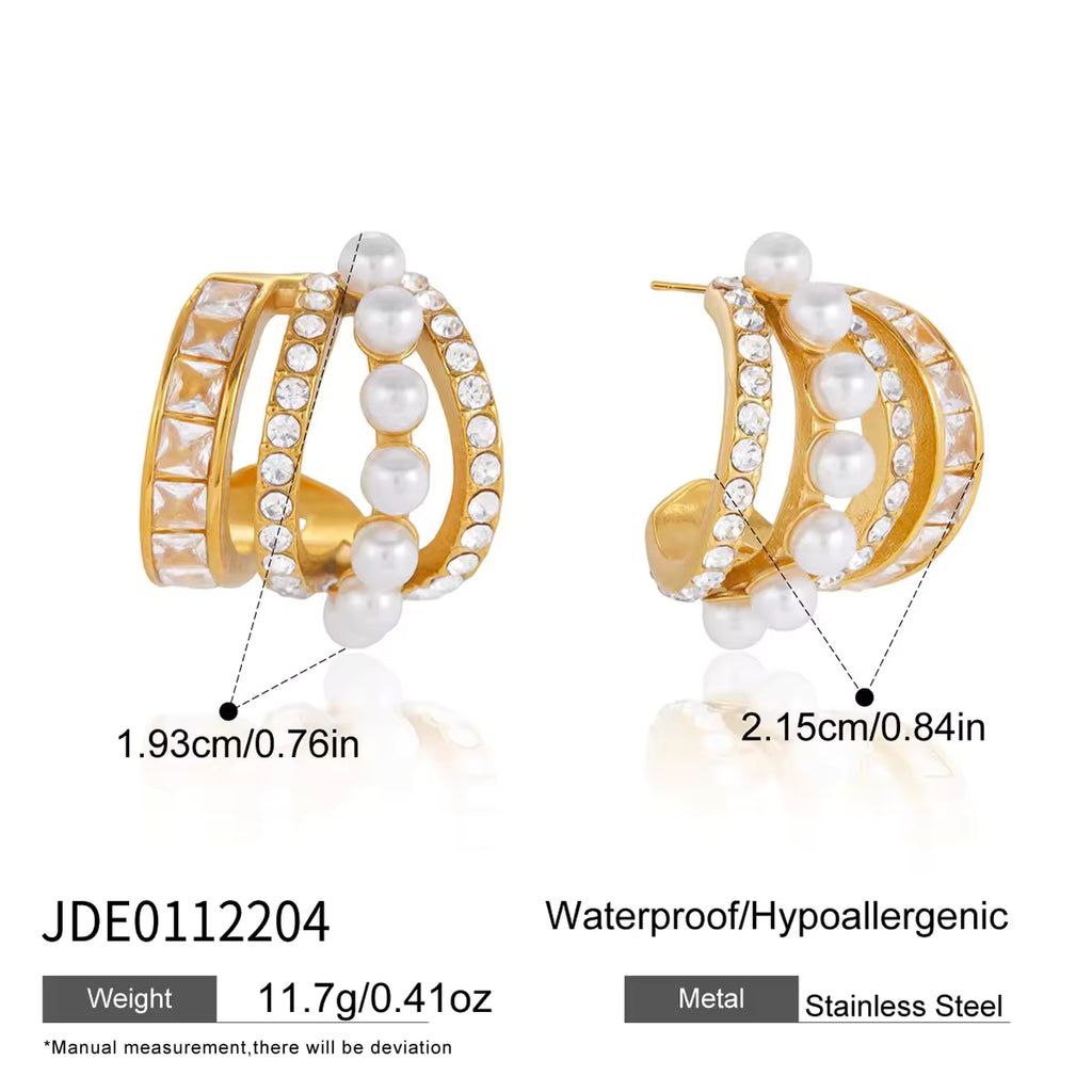 Pearl & Crystal Triple Huggies