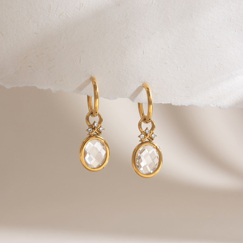 Alba Crystal Drop Earrings