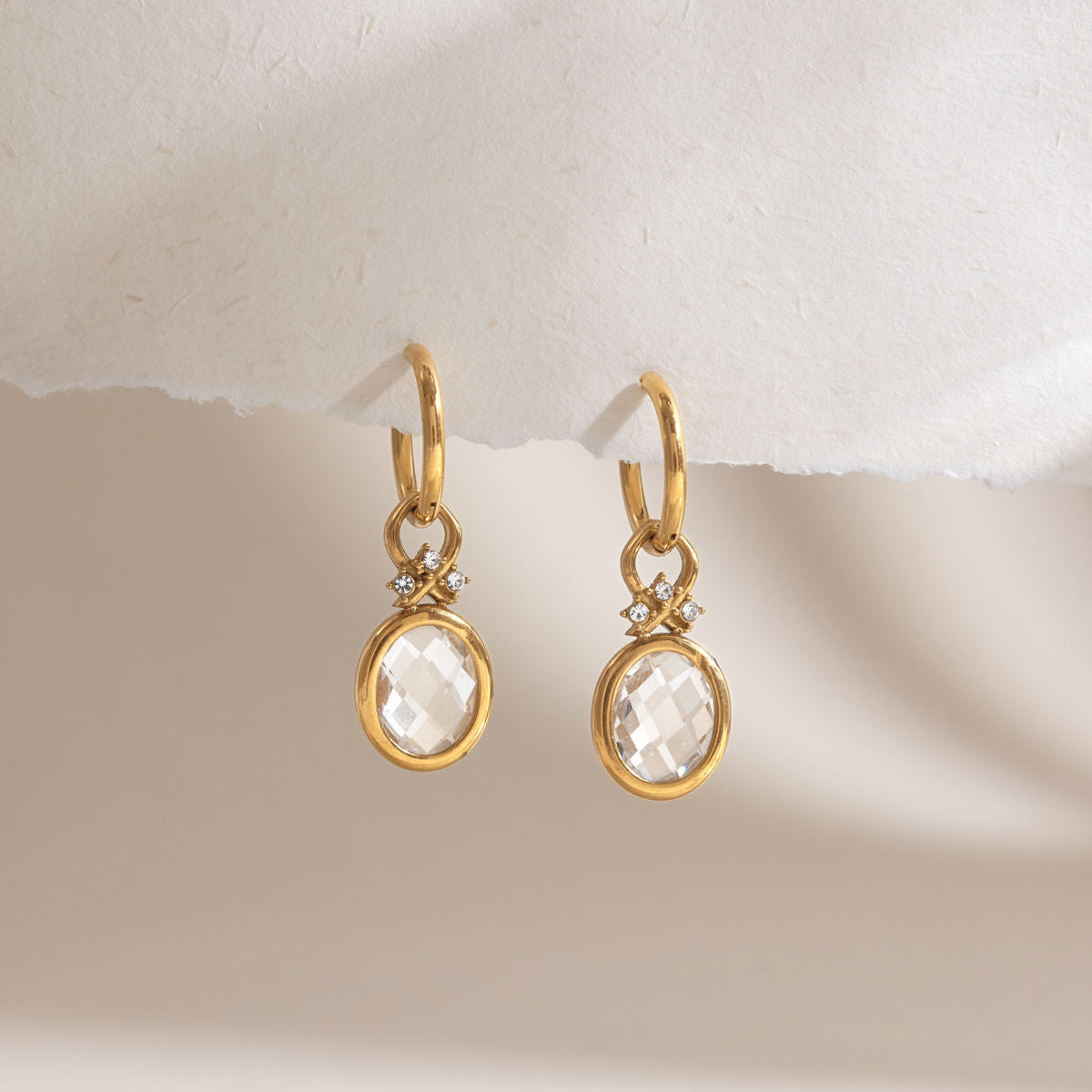 Alba Crystal Drop Earrings