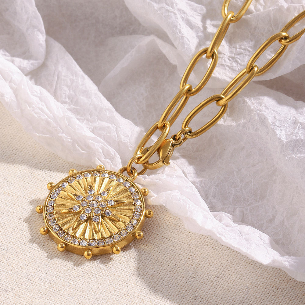 Sunburst Medallion Necklace