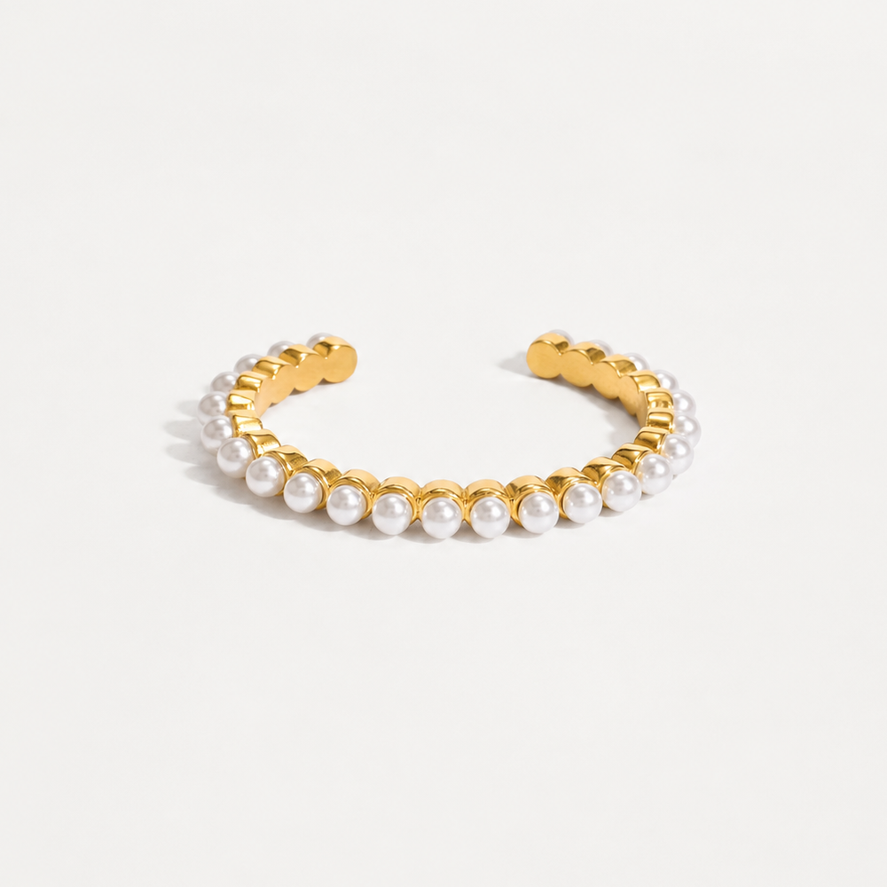 Pearl Arc Cuff Bracelet