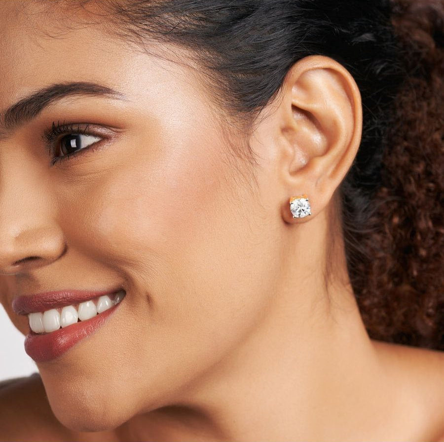 Diamond Zircon Studs