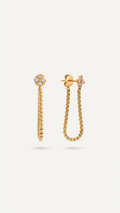 Clover Chain Drop Earrings