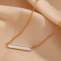 Ivory Sleek Pendant Necklace - Shvetah