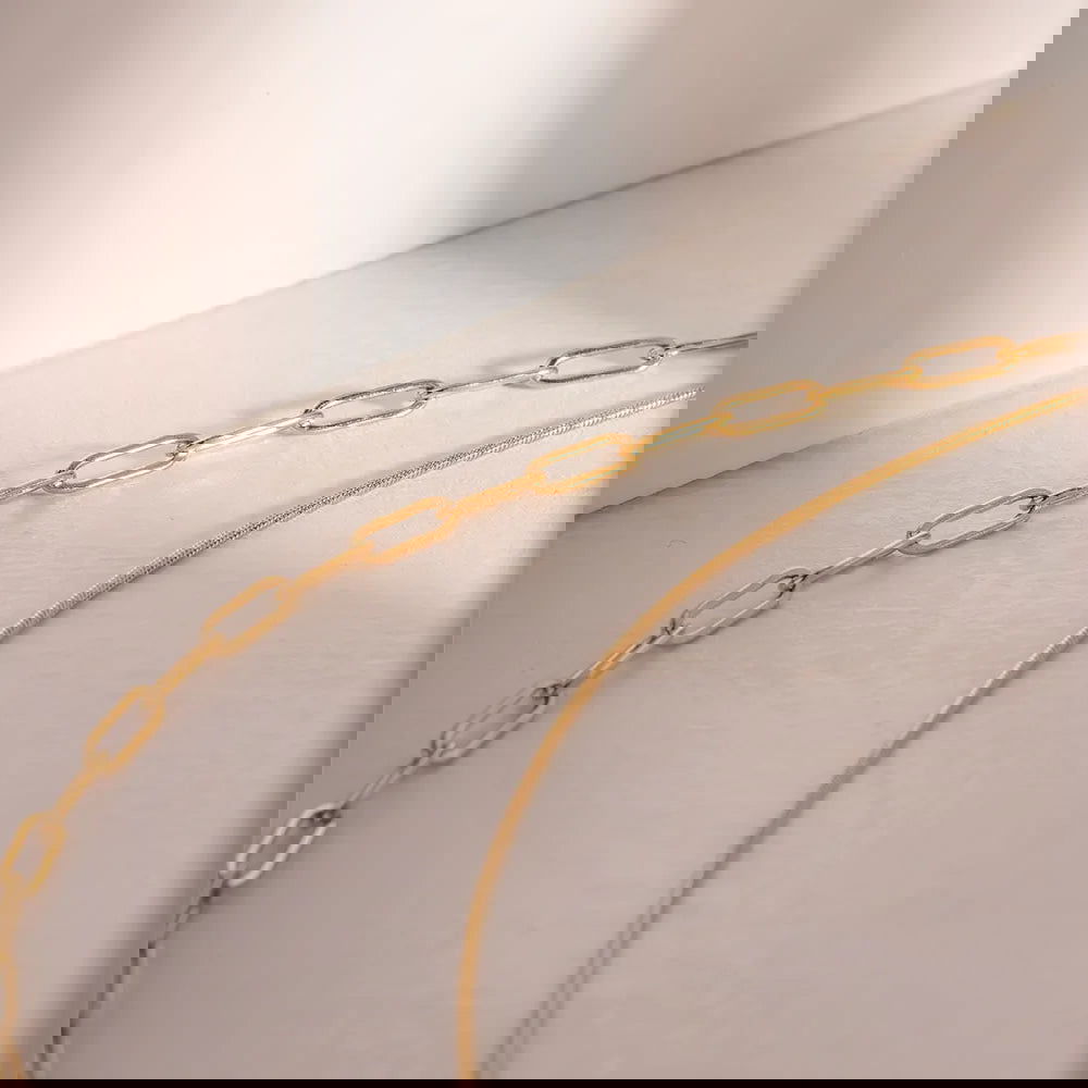 Layered Baguette Necklace - Shvetah