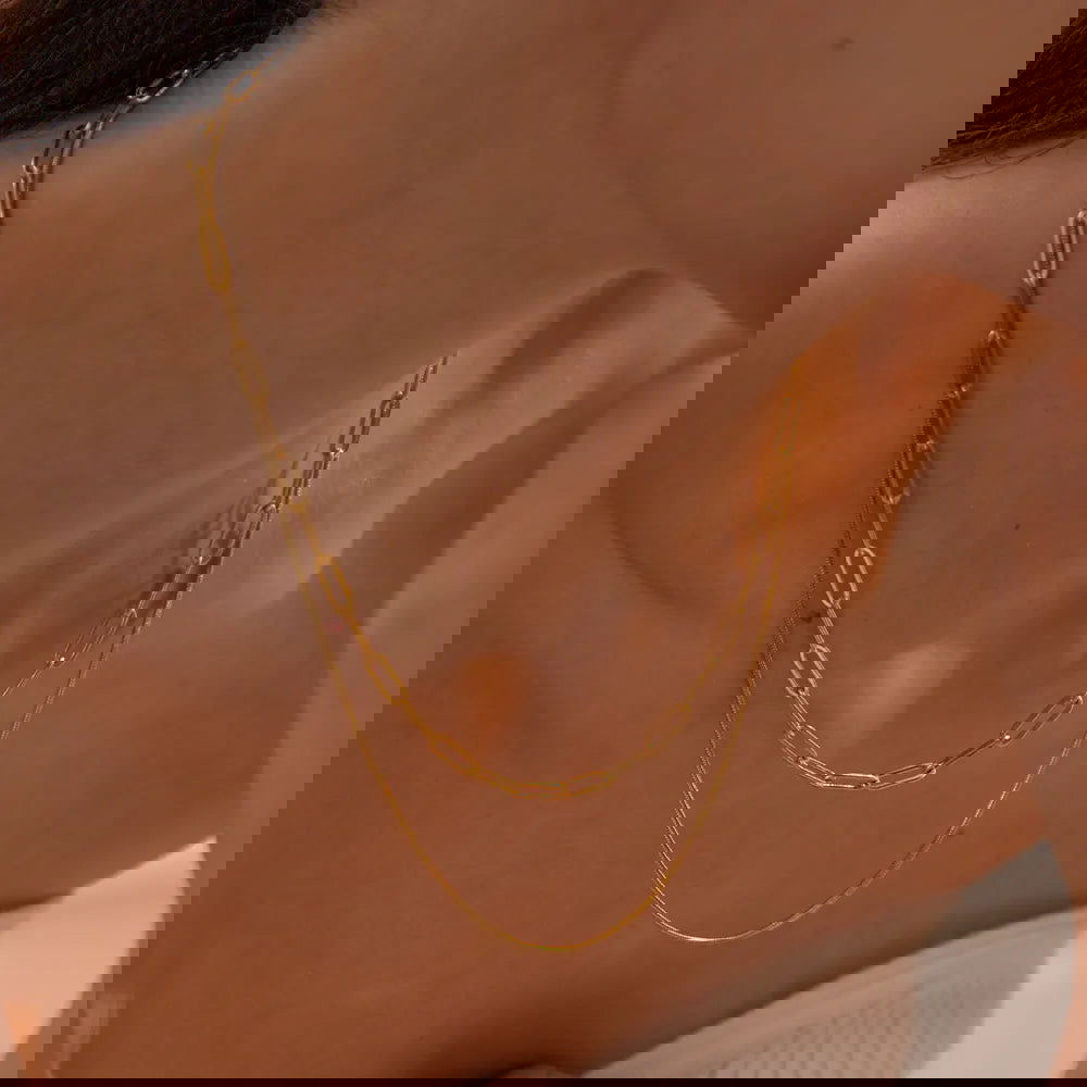 Layered Baguette Necklace - Shvetah