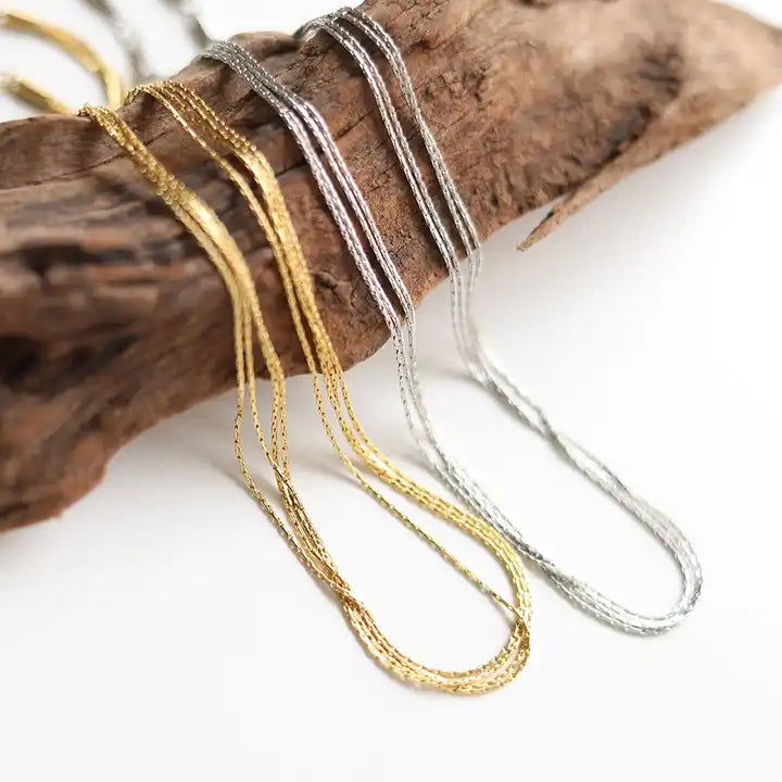 Layered Strings Necklace - Shvetah