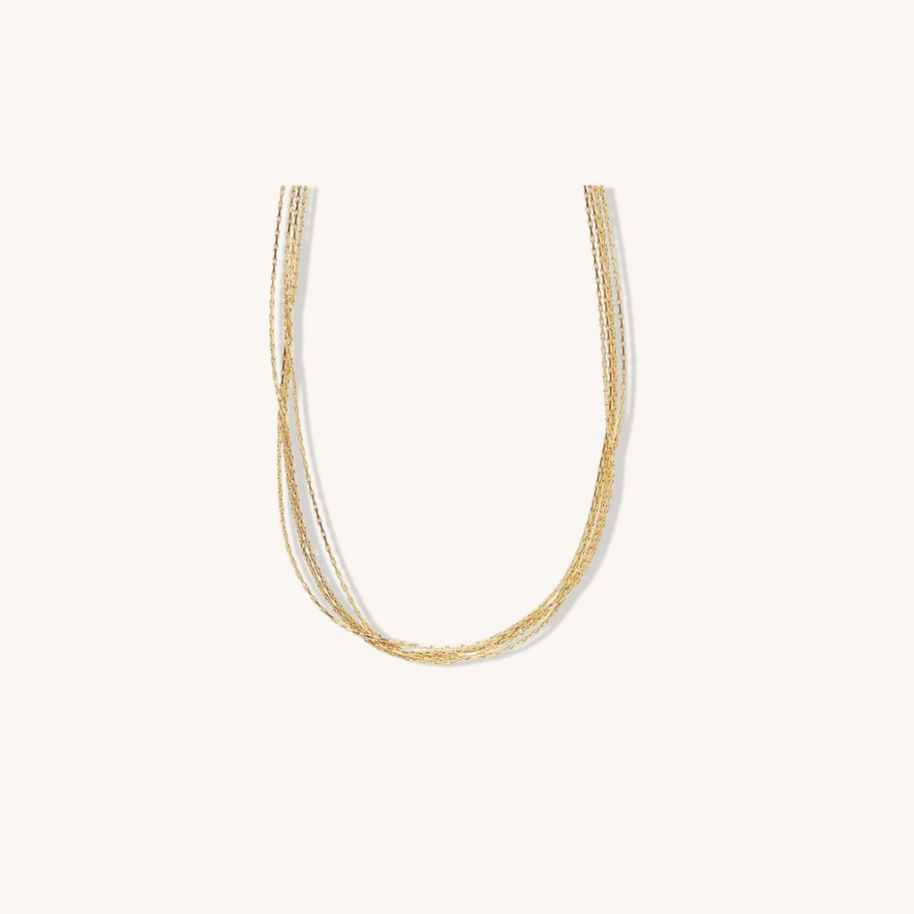 Layered Strings Necklace - Shvetah