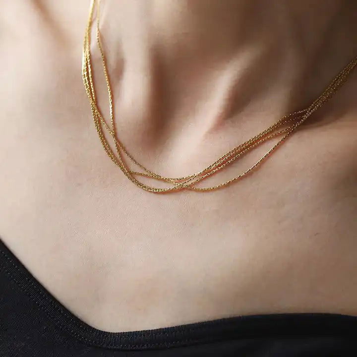 Layered Strings Necklace - Shvetah
