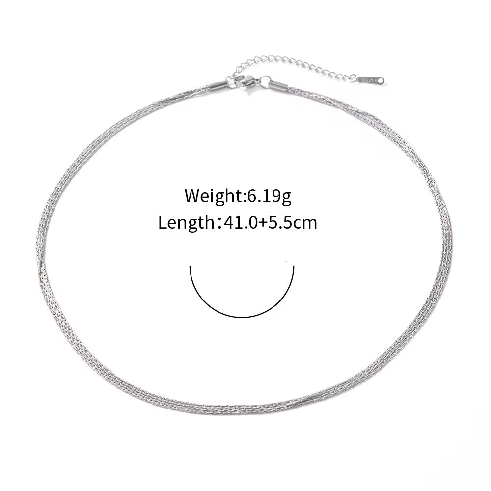 Layered Strings Necklace - Shvetah