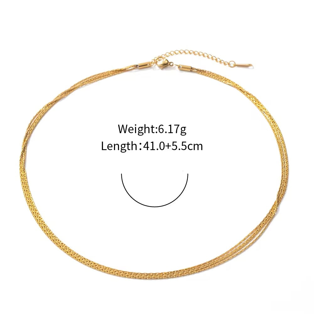 Layered Strings Necklace - Shvetah