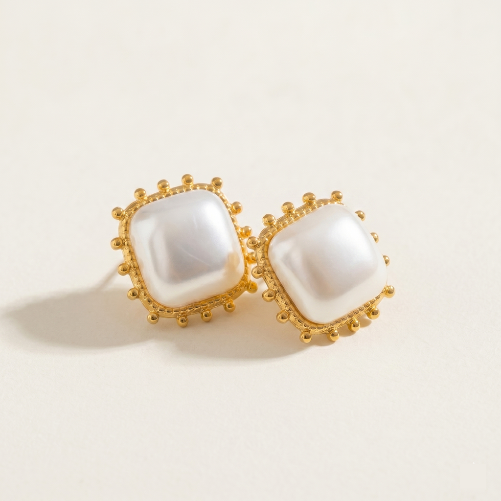 Pearl Stud Earrings