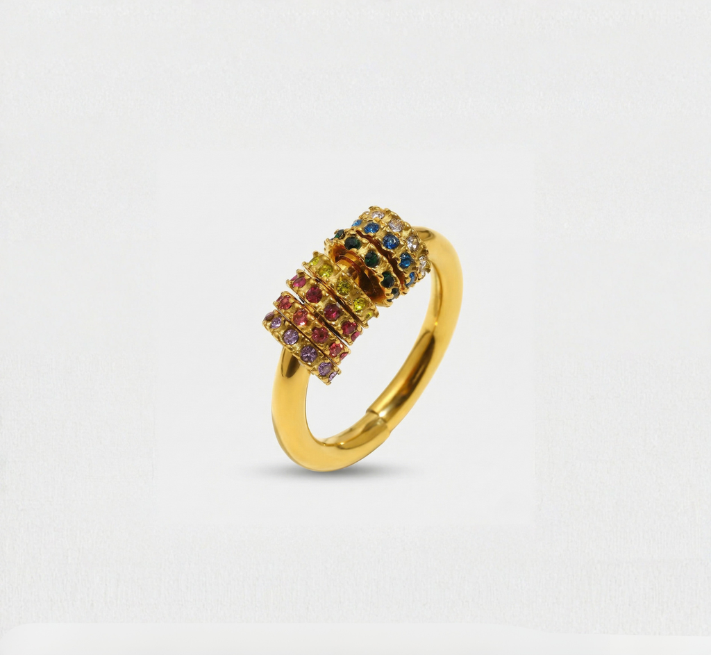 Rainbow Spinner Ring