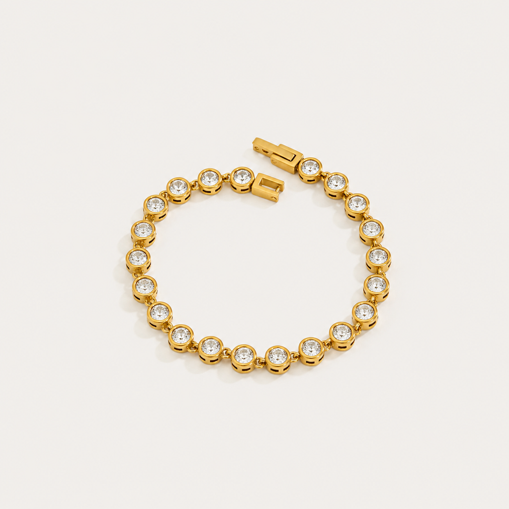 Oval Bezel Tennis Bracelet