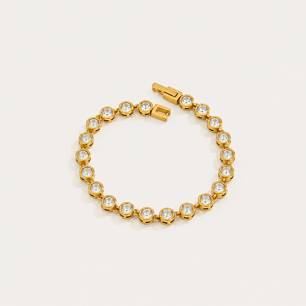 Oval Bezel Tennis Bracelet