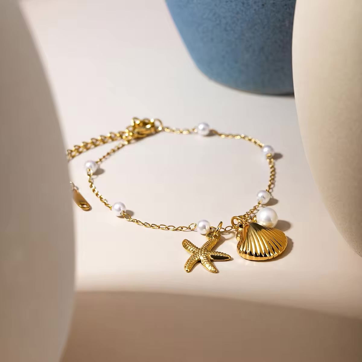 Shell charm bracelet hotsell