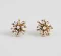 Starburst Pearl Stud Earrings