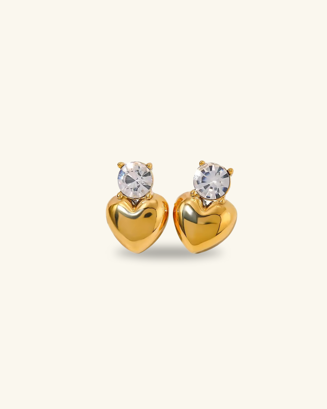 Sweet Heart Zircon Earrings - Shvetah