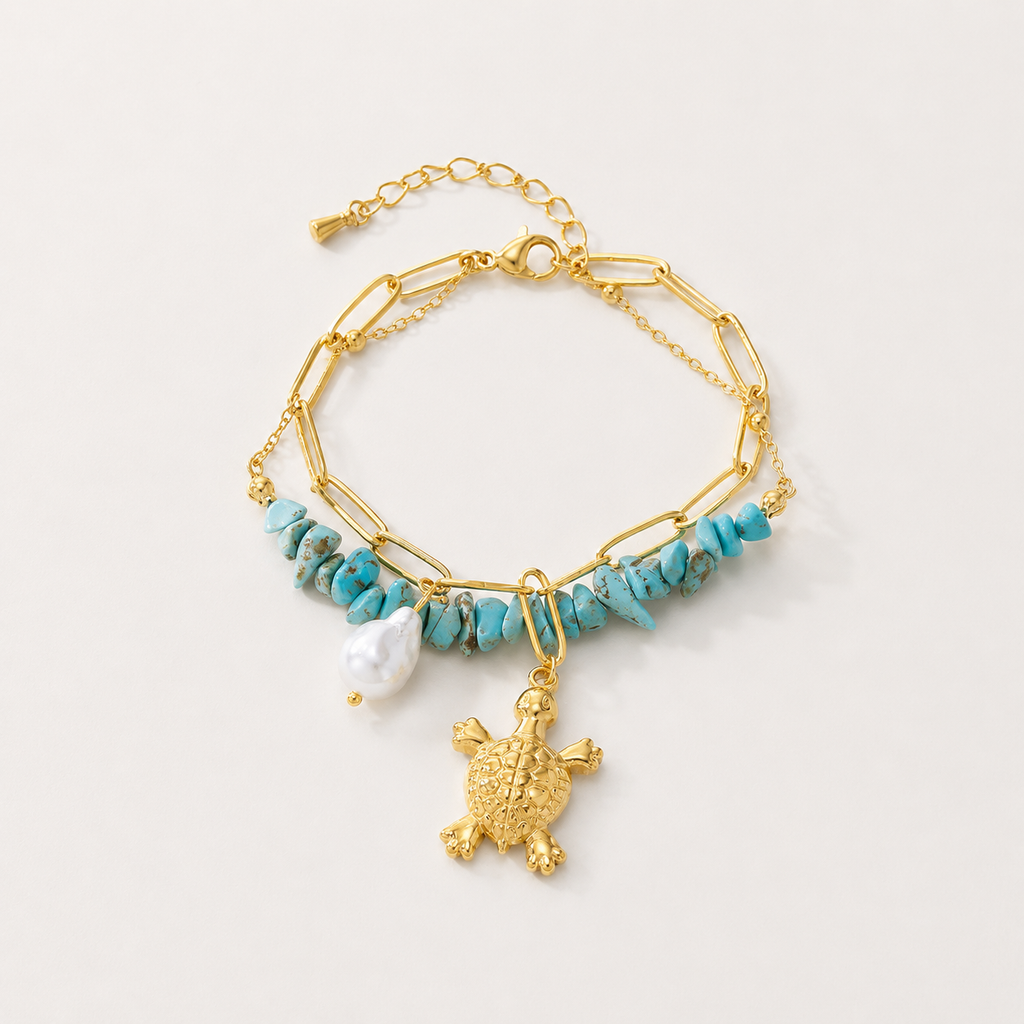 Turquoise Turtle Bracelet