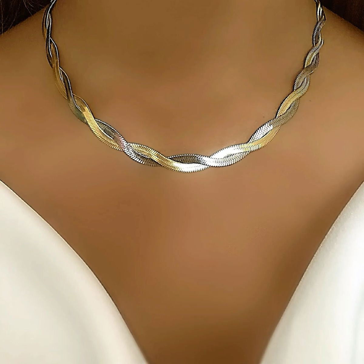 Two Toned Brooklyn Necklace - Shvetah