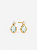 Aqua Teardrop Earrings