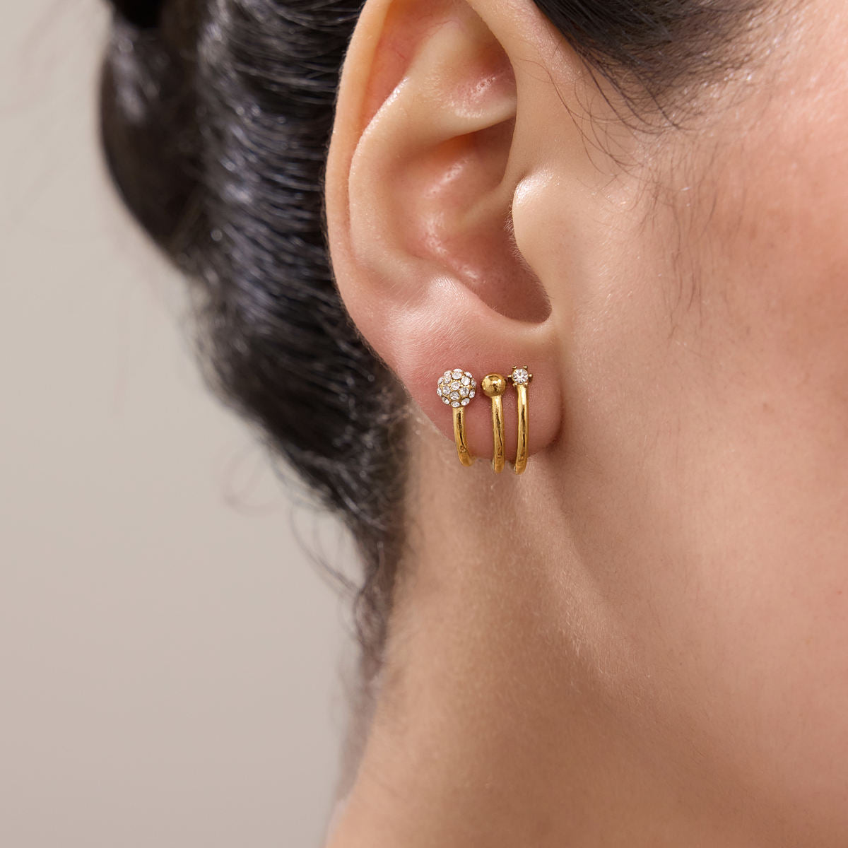 Triple Hoop Earrings