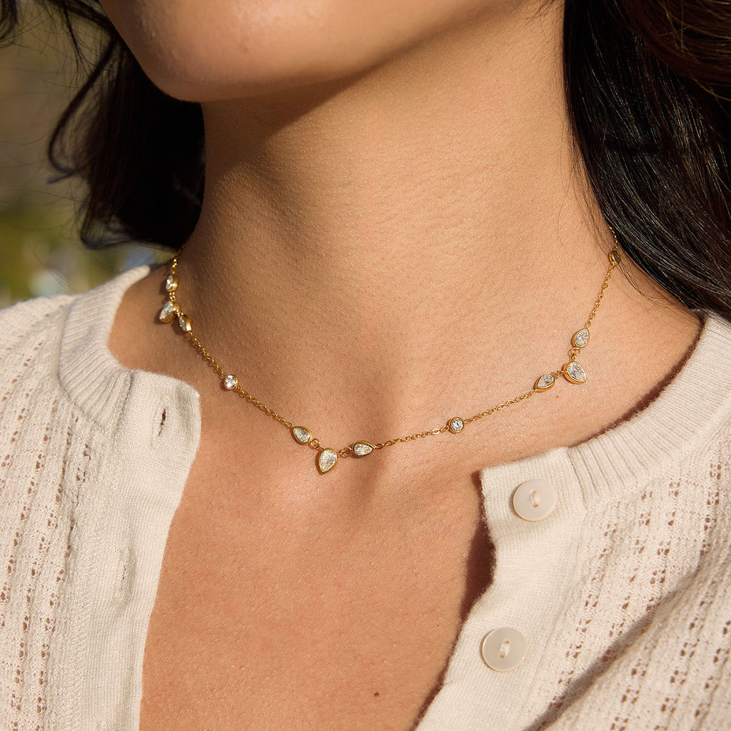Inaya Floral Chain Necklace
