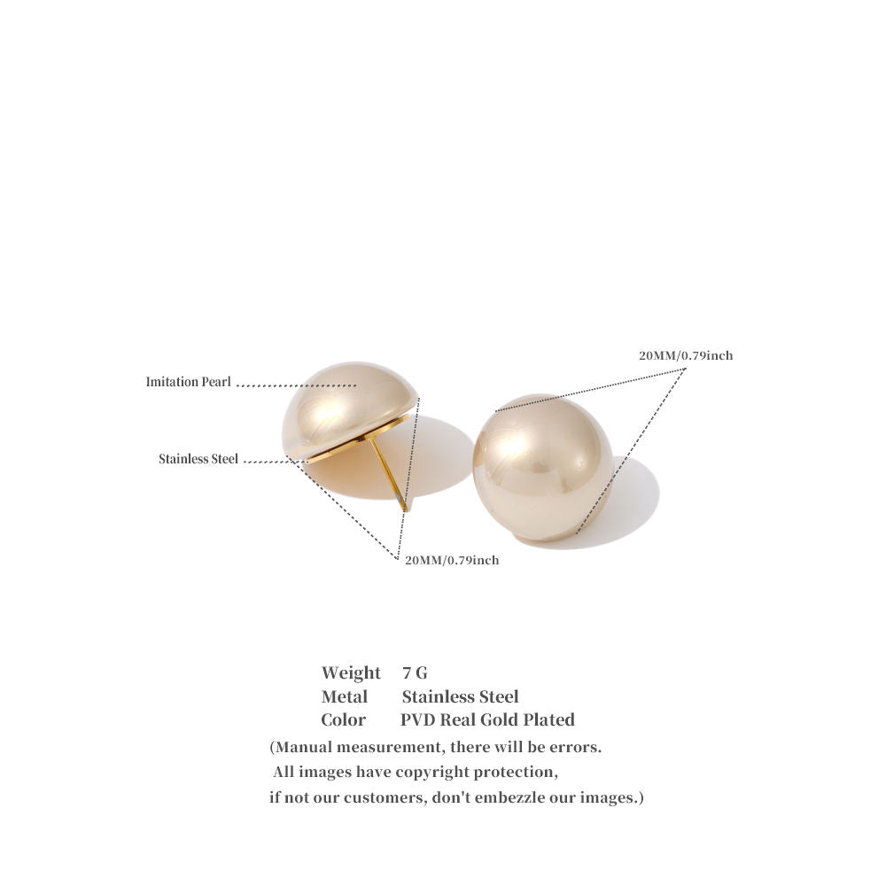 Pearl Dome Studs
