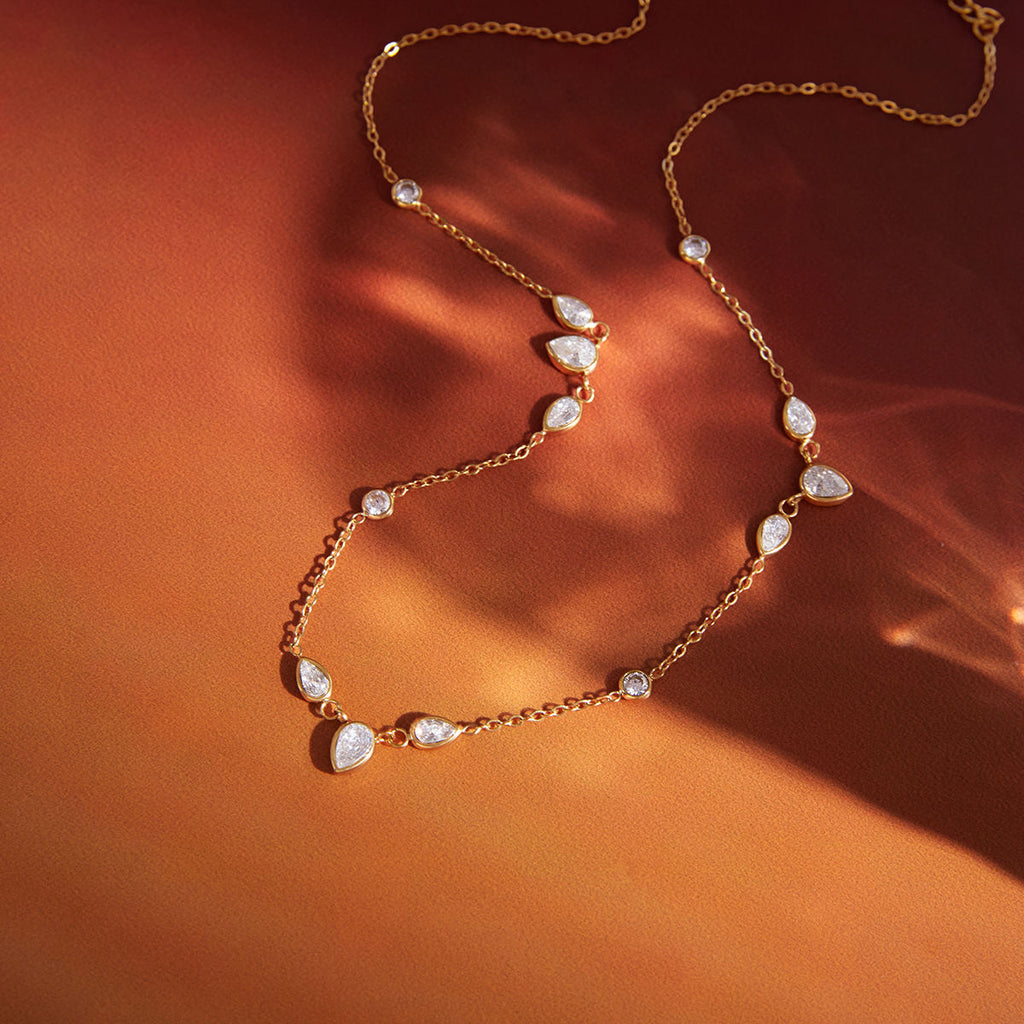 Inaya Floral Chain Necklace