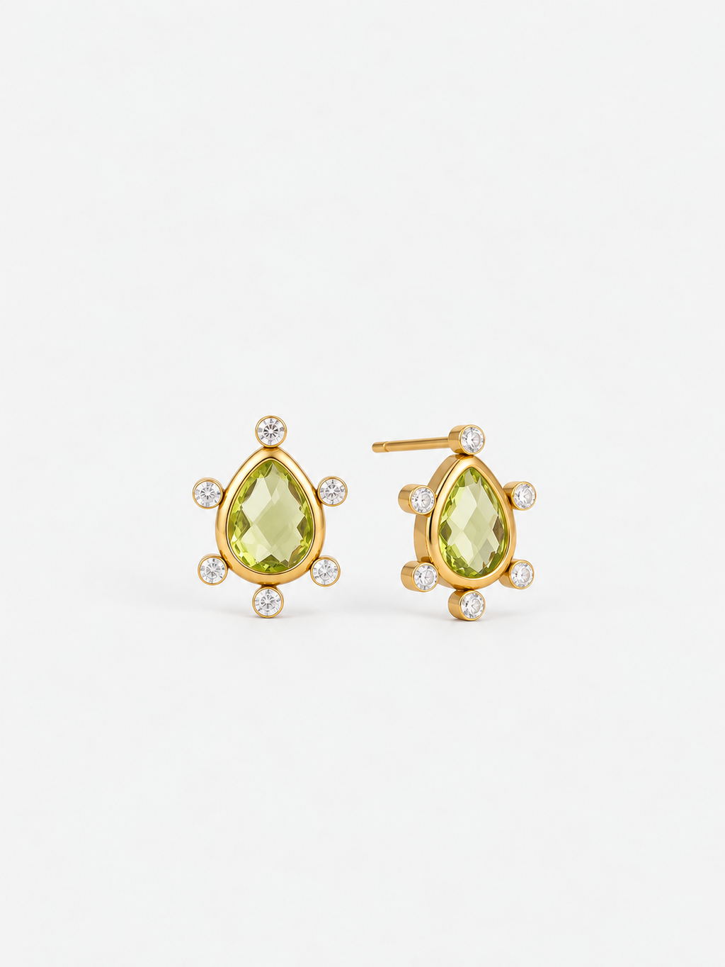 Olive Teardrop Earrings