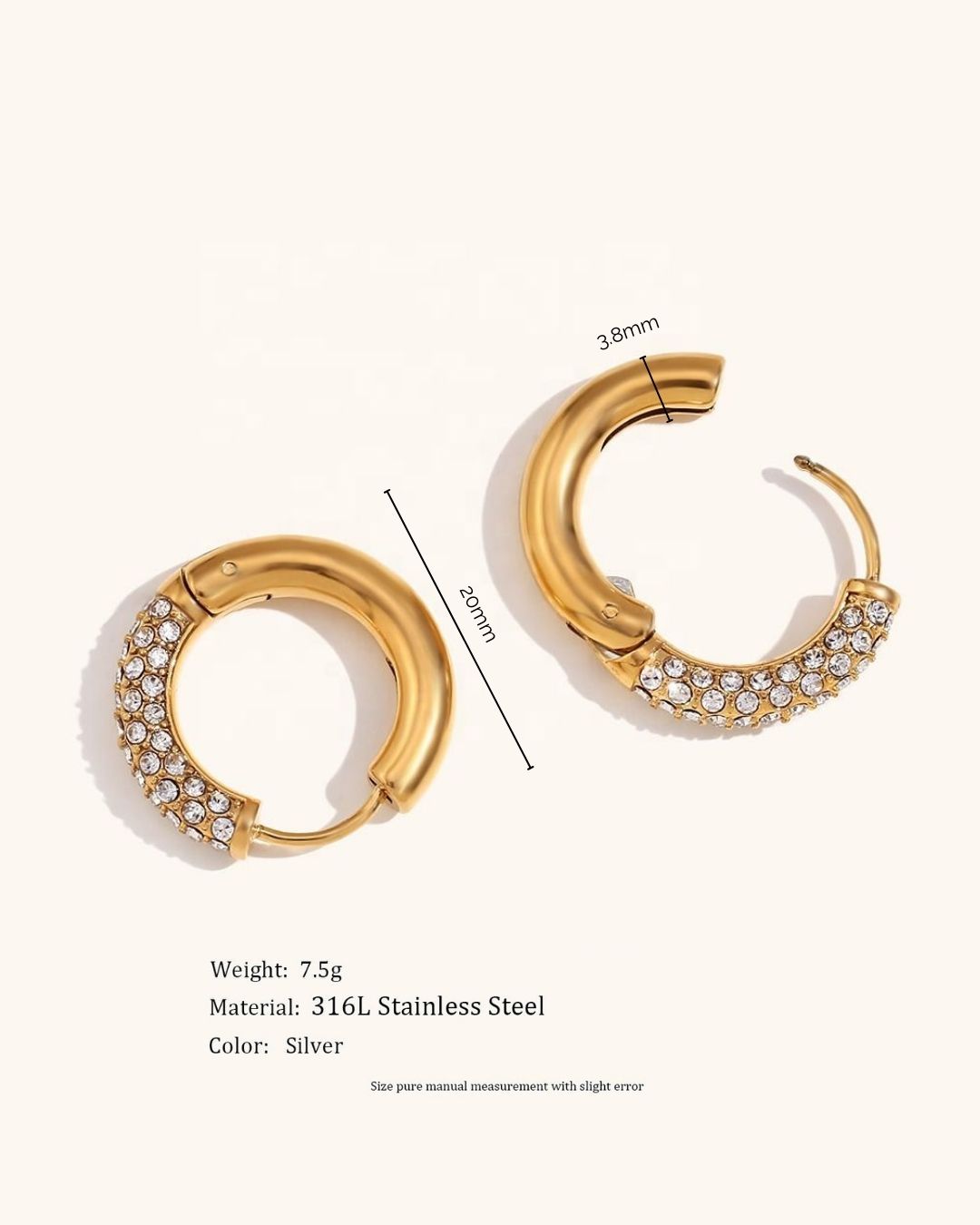 Mini Diamond Huggies