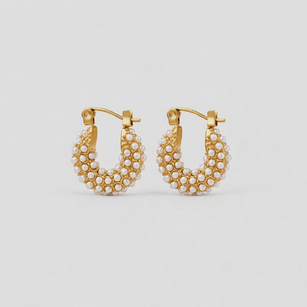 Satin Pearl Earrings